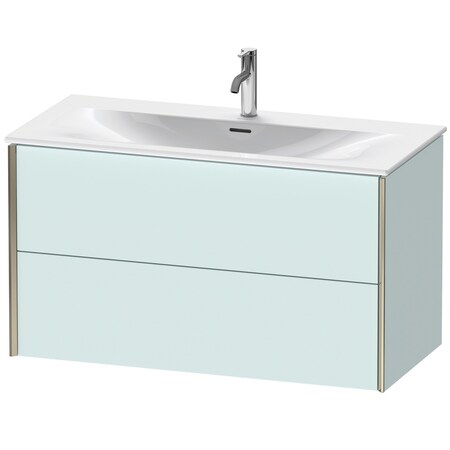 Xviu Wall-Mounted Vanity Unit Light Blue Matt